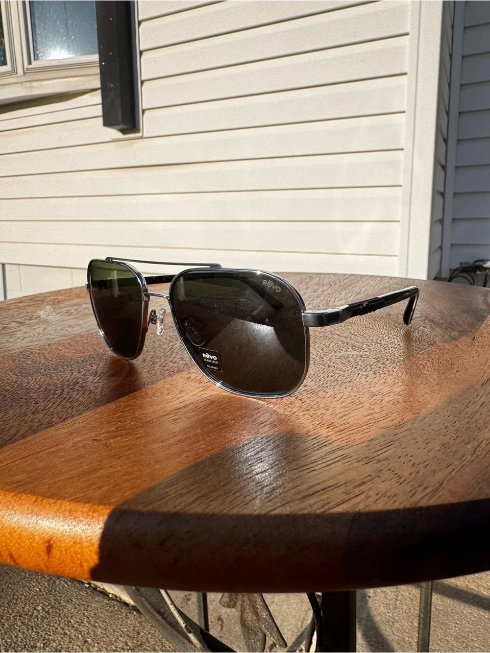 Revo RE 1108 03 SG50 CHROME frame, Smoky Green Glass Polarized Lens, Navigator